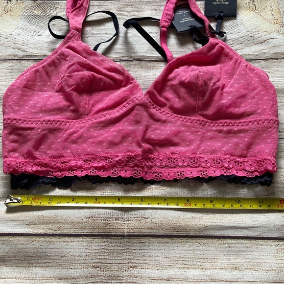Abercrombie & Fitch x Gilly Hicks Lace Mesh Bralette Bundle NWT Women’s Medium - Picture 12 of 12